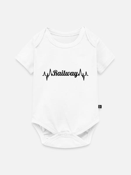 Eisenbahn Herzklopfen - Baby Premium Kurzarmbody - Weiß