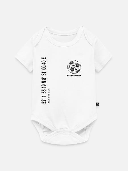 Koordinaten Bielefeld - Baby Premium Kurzarmbody - Weiß
