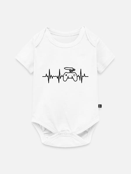 Spielentwickler EKG - Baby Premium Kurzarmbody - Weiß