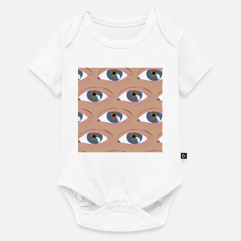 Eyes lined up - Baby Premium short-sleeve bodysuit - white
