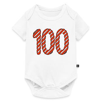 100. 100 YEARS. 100th ANNIVERSARY. 100 BIRTHDAY - Baby Premium short-sleeve bodysuit - white - Front