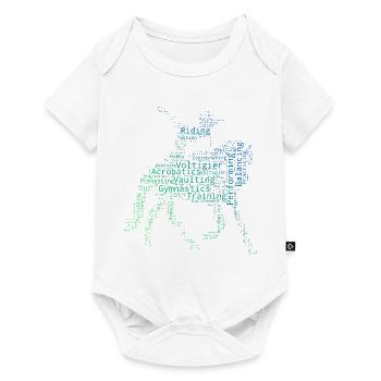 Balance Exercises Team Vaulting Athletic Disciplines - Baby Premium short-sleeve bodysuit - white - Front