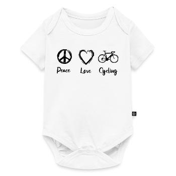 Routine cycliste - Body à manches courtes Premium Bébé - blanc - Devant