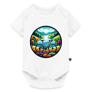 Aventure colorée sur gravier - Body à manches courtes Premium Bébé - blanc - Devant