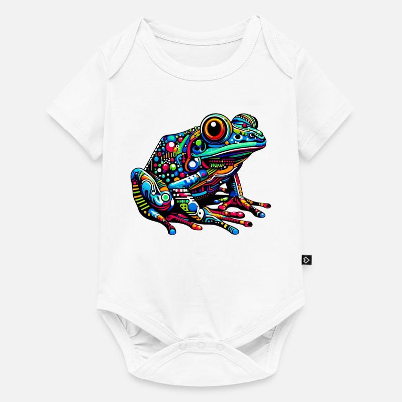 Grenouille - Body à manches courtes Premium Bébé - blanc
