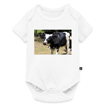 Affiche de vache - Body à manches courtes Premium Bébé - blanc - Devant