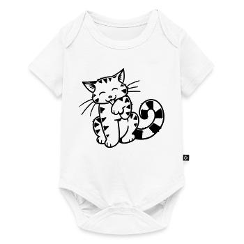 Cartoon Kitten - Baby Premium short-sleeve bodysuit - white - Front