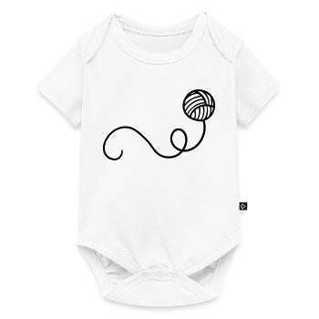 Cartoon Wool Ball - Baby Premium short-sleeve bodysuit - white - Front