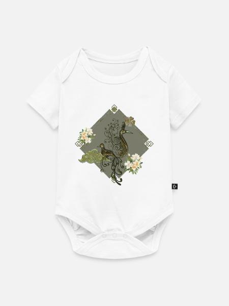 Einzigartige Fantasy-Vögel - Baby Premium Kurzarmbody - Weiß