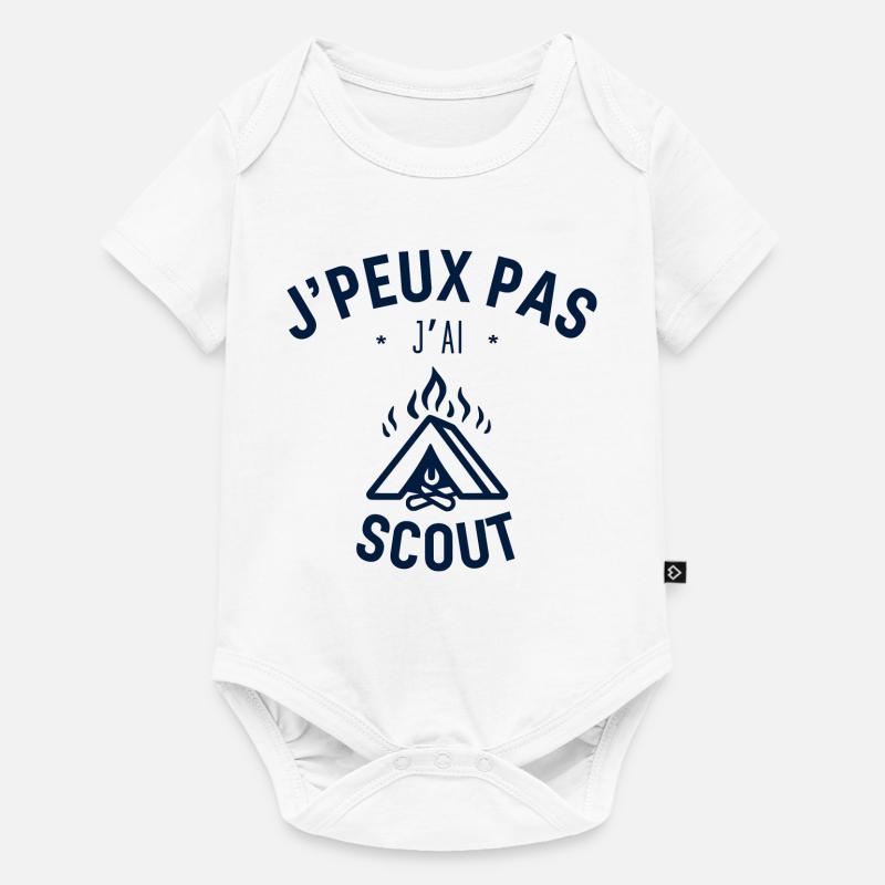 J peux pas j ai Scout - Body à manches courtes Premium Bébé - blanc