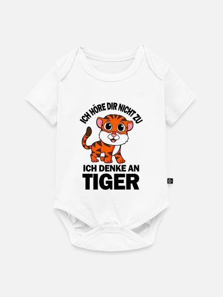 Tier Tiger - Baby Premium Kurzarmbody - Weiß