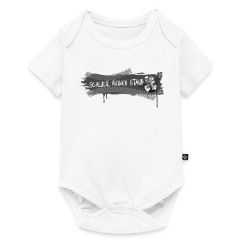 Schluck Meinen Staub Biker Grunge - Baby Premium Kurzarmbody - Weiß - Vorne