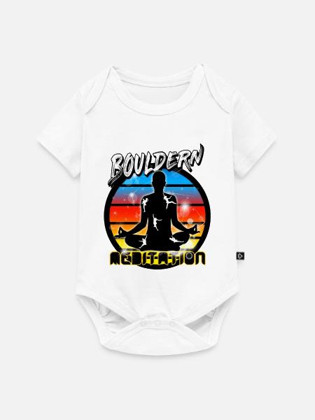 Bouldern - Baby Premium Kurzarmbody - Weiß