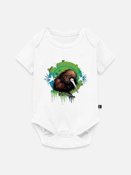Kiwi - Baby Premium Kurzarmbody - Weiß