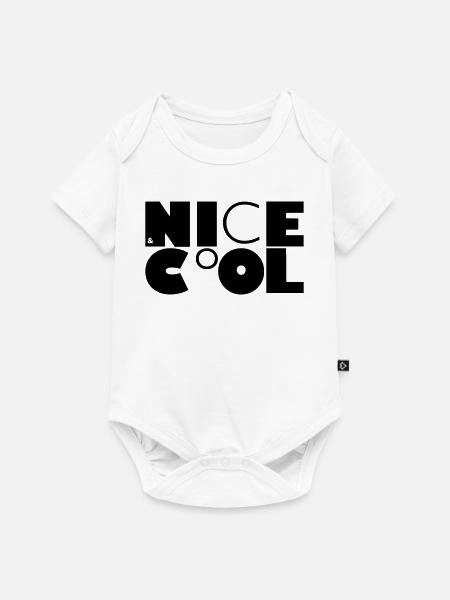 NICE&CoOL - Baby Premium Kurzarmbody - Weiß