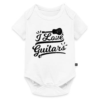 J’adore les guitares - Body à manches courtes Premium Bébé - blanc - Devant