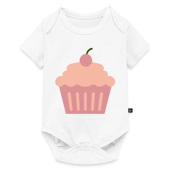 Cupcake - Baby Premium short-sleeve bodysuit - white - Front