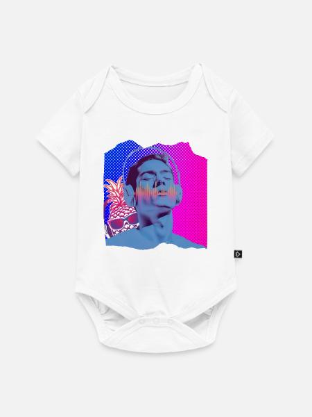 Musik Pop Art - Baby Premium Kurzarmbody - Weiß