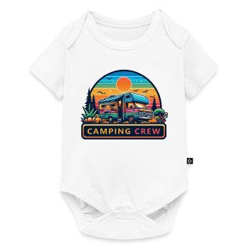 Rétro Sunset Camping RV Crew - Body à manches courtes Premium Bébé - blanc - Devant