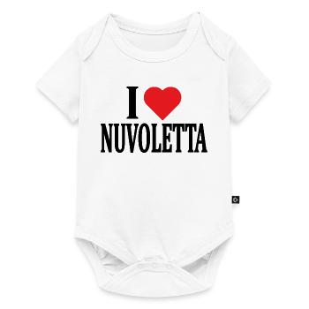 Ich liebe T-Shirt Nuvoletta T-Shirt Geschenkidee - Baby Premium Kurzarmbody - Weiß - Vorne