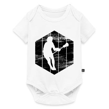 Croquis de joueur de crosse - Body à manches courtes Premium Bébé - blanc - Devant