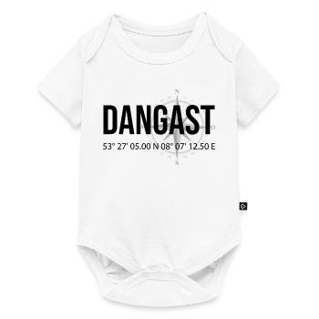 Koordinaten Dangast - Baby Premium Kurzarmbody - Weiß - Vorne