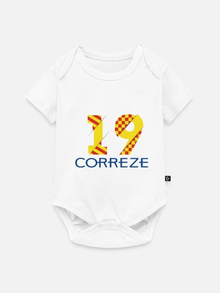 Corrèze - Baby Premium Kurzarmbody - Weiß