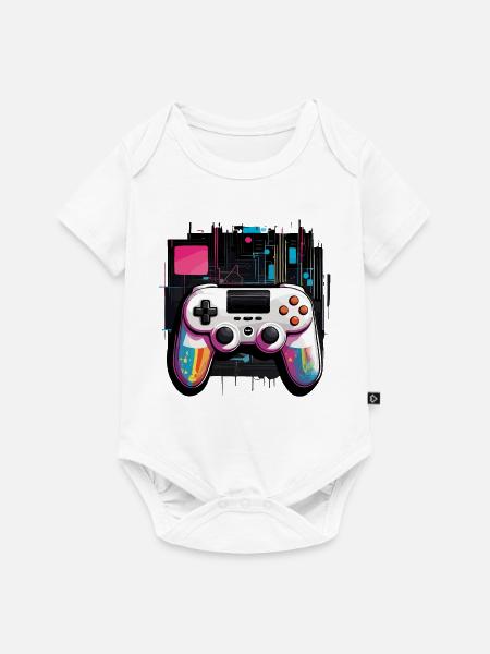 Gamer Controller - Baby Premium Kurzarmbody - Weiß