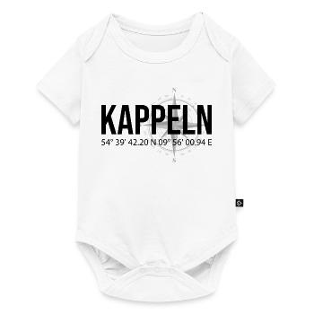 Koordinaten Kappeln - Baby Premium Kurzarmbody - Weiß - Vorne