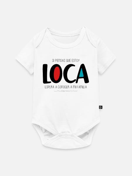 Ich bin verrückt - Baby Premium Kurzarmbody - Weiß