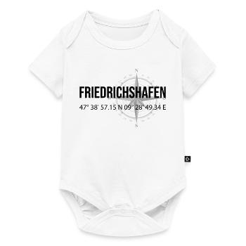 Koordinaten Friedrichshafen - Baby Premium Kurzarmbody - Weiß - Vorne