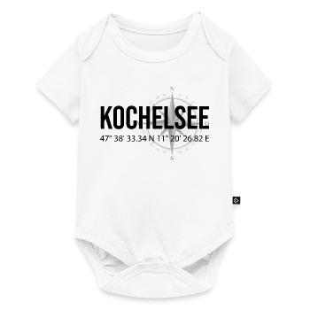 Koordinaten Kochelsee - Baby Premium Kurzarmbody - Weiß - Vorne