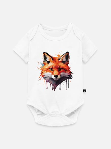 Niedlicher Fuchs - Baby Premium Kurzarmbody - Weiß