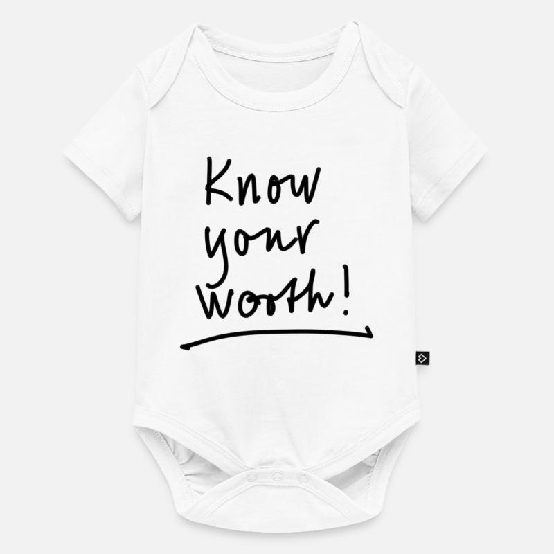 Sachez ce que vous valez - Body à manches courtes Premium Bébé - blanc