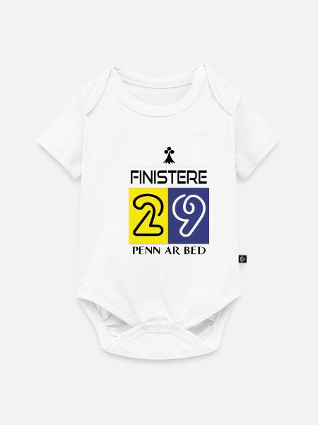 Finistère - Baby Premium Kurzarmbody - Weiß