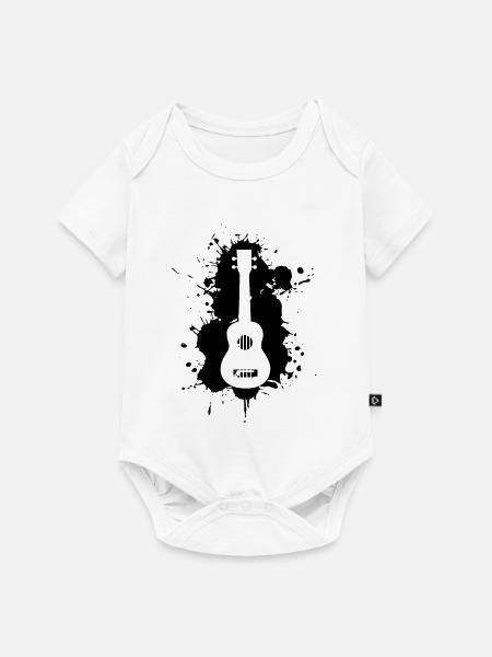 Ukulele - Baby Premium Kurzarmbody - Weiß