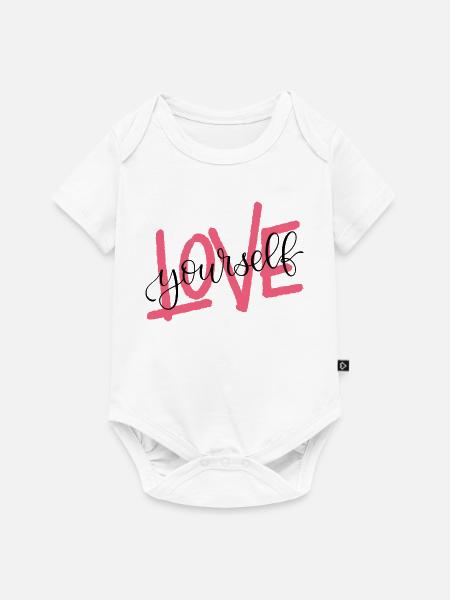LOVE yourself - Baby Premium Kurzarmbody - Weiß