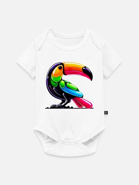 Tukan - Baby Premium Kurzarmbody - Weiß