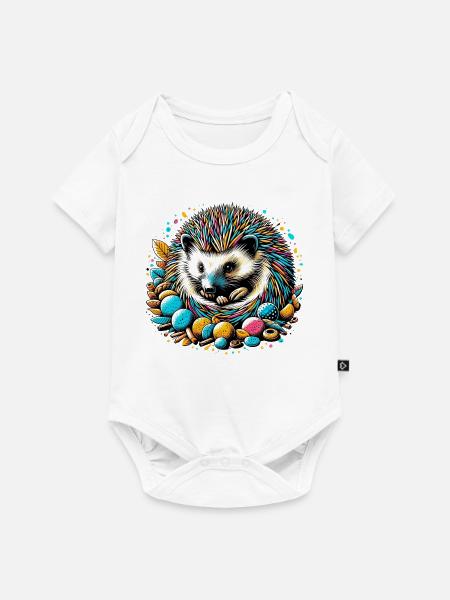 Igel - Baby Premium Kurzarmbody - Weiß