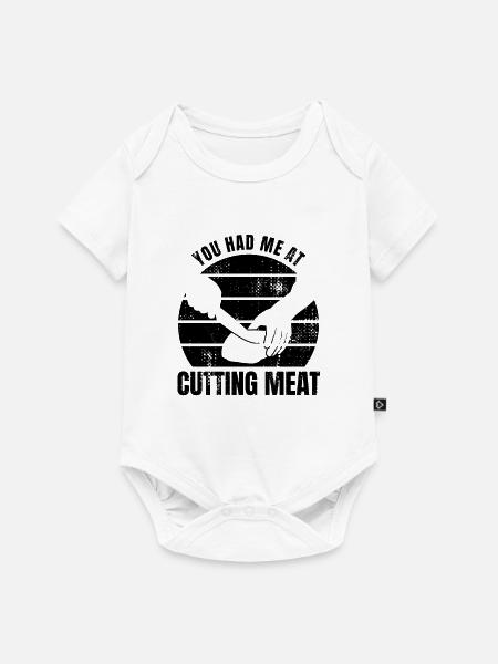 Schlachter Spruch - Baby Premium Kurzarmbody - Weiß