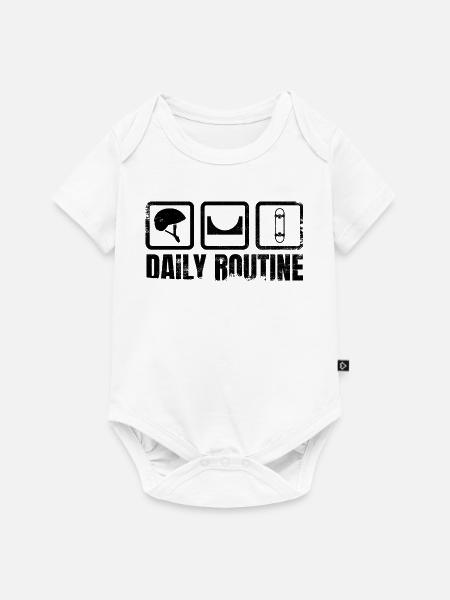 Tägliche Routine - Baby Premium Kurzarmbody - Weiß