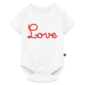 HEART. HEARTS. VALENTINE'S DAY. LOVE. LOVE. COUPLE. - Baby Premium short-sleeve bodysuit - white - Front