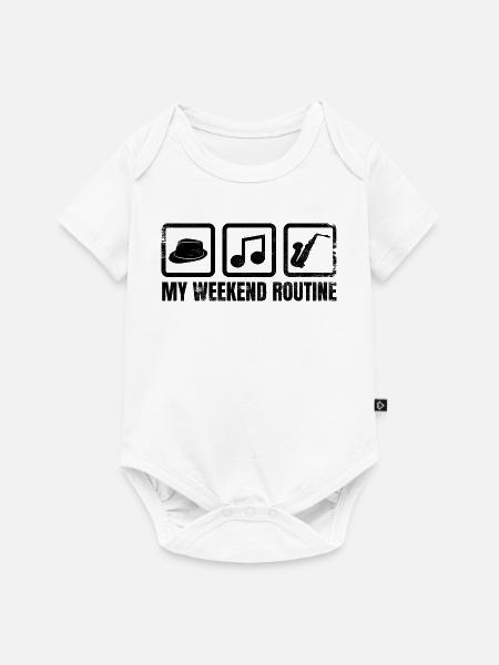 Saxophonisten Wochenende - Baby Premium Kurzarmbody - Weiß