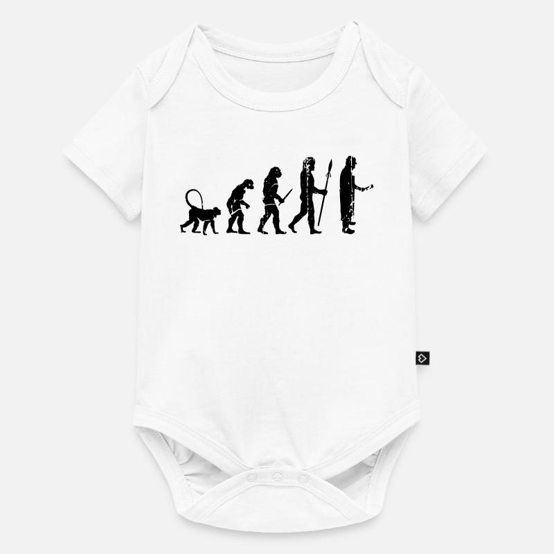 Fleischer Evolution - Baby Premium Kurzarmbody - Weiß