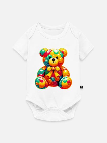 Bär - Baby Premium Kurzarmbody - Weiß
