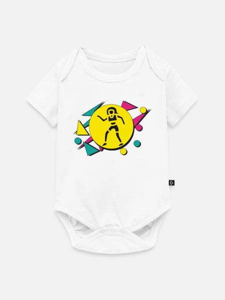 80s Dancer - Baby Premium Kurzarmbody - Weiß