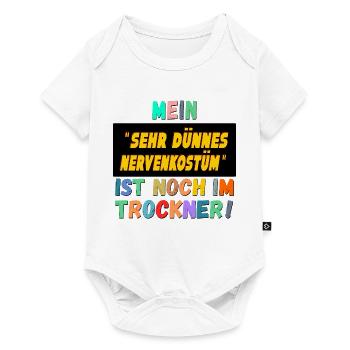 LUSTIGE KARNEVALSSPRÜCHE NERVENKOSTÜM - Baby Premium Kurzarmbody - Weiß - Vorne