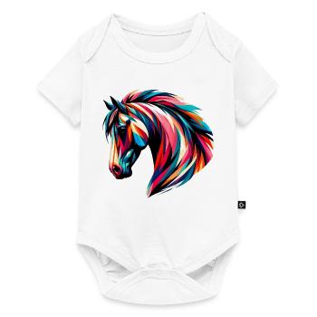 Cheval - Body à manches courtes Premium Bébé - blanc - Devant