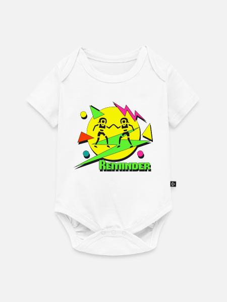 Reminder 80s - Baby Premium Kurzarmbody - Weiß