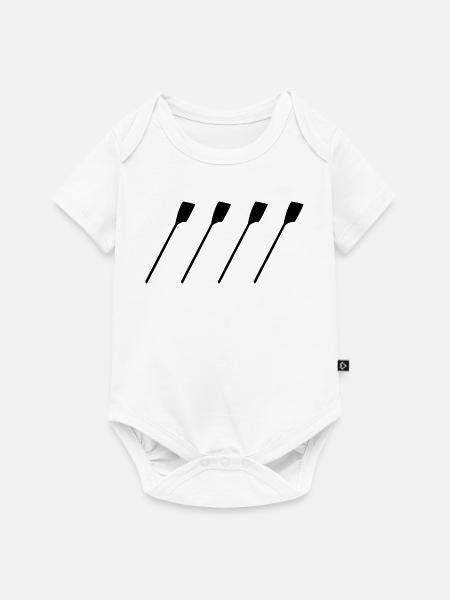 Ruder Skizze - Baby Premium Kurzarmbody - Weiß